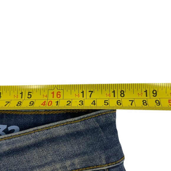 Denim United Women's Blue Denim 5 Pockets Tapered Jeans Medium Size 32 NWT - Picture 8 of 10